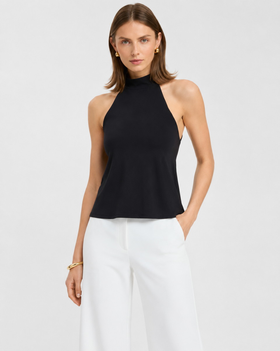 Open-Back Halter Top