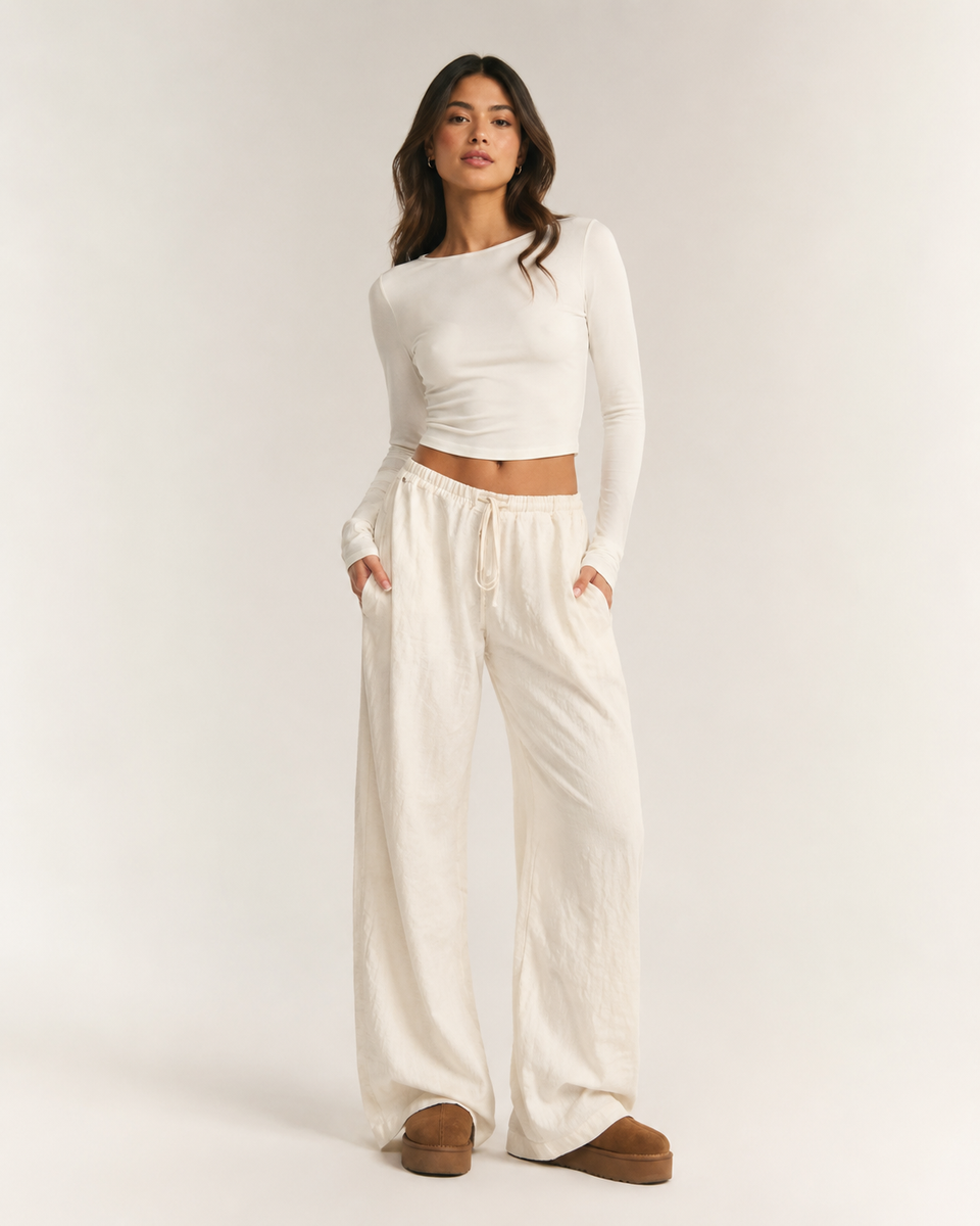 Relaxed Wide-Leg Pants