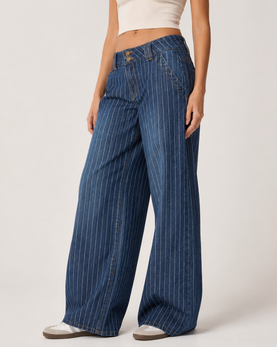 Tailored Wide-Leg Denim