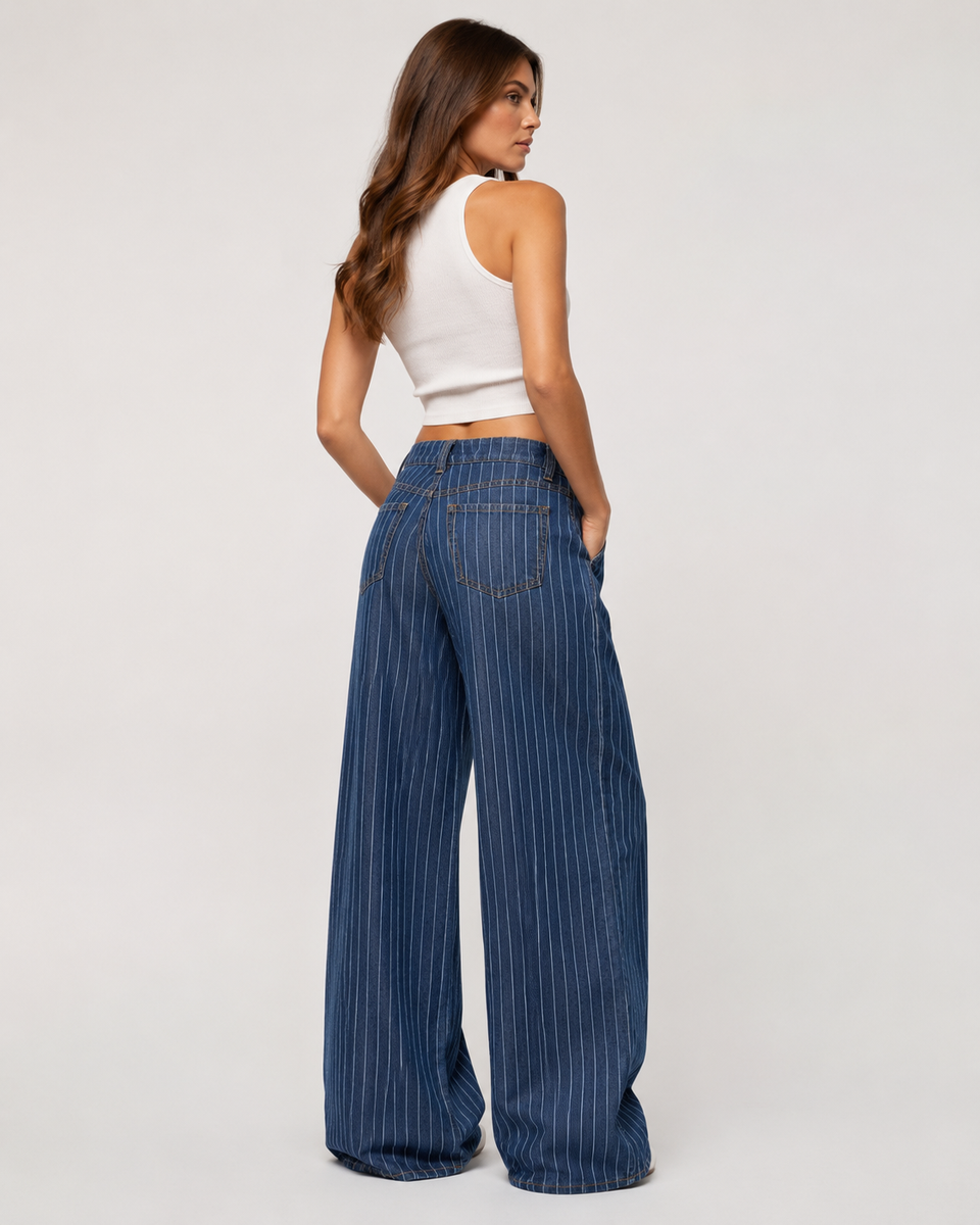 Tailored Wide-Leg Denim