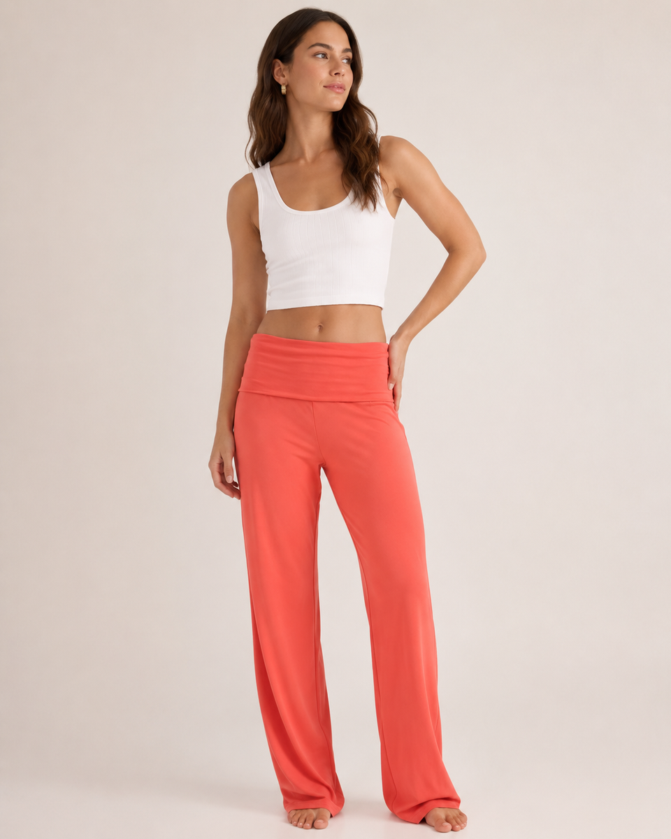 Foldover Waist Lounge Pants