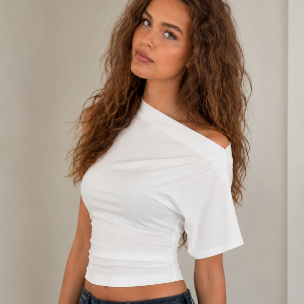 Asymmetric Cut Fitted Top
