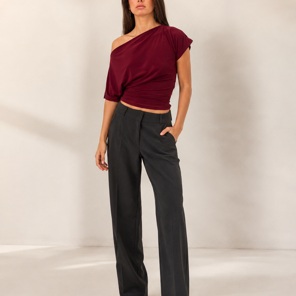 Asymmetric Cut Fitted Top