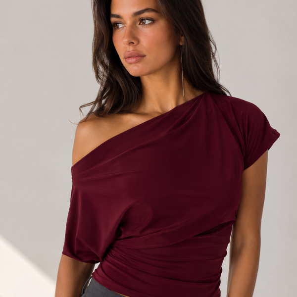 Asymmetric Cut Fitted Top